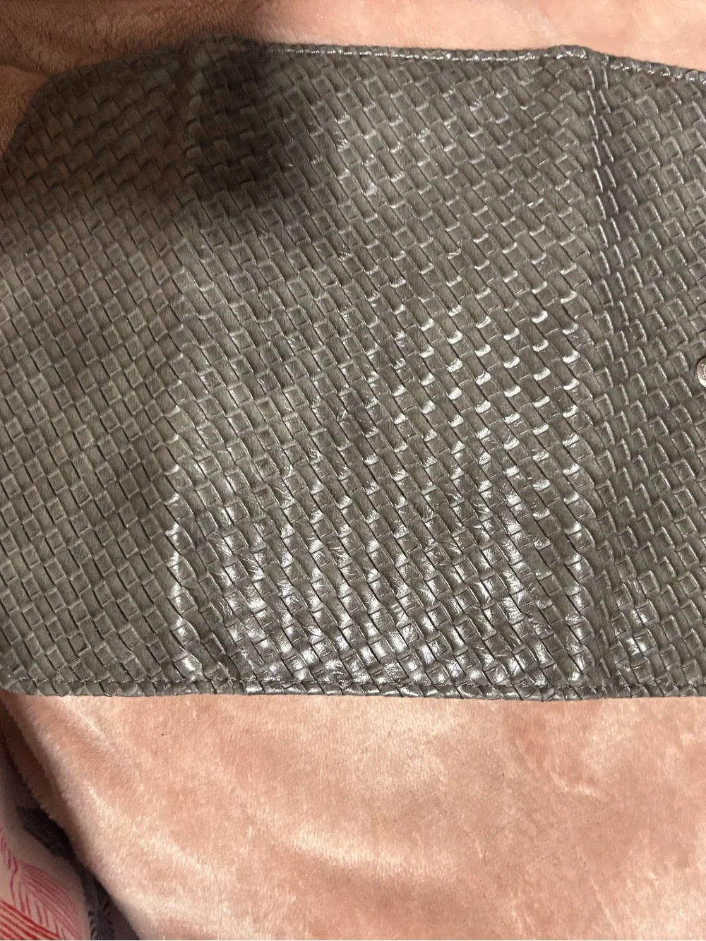 Black and Gray Snake-Texture Chain Shoulder Bag